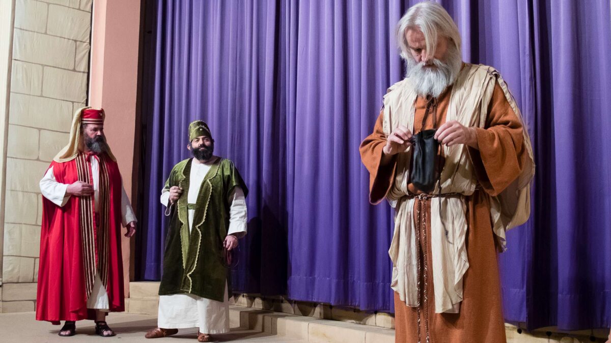 Judas verrät Jesus an die Pharisäer
